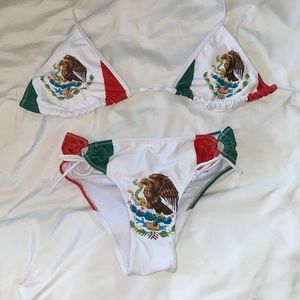 Mexican Flag String Bikini